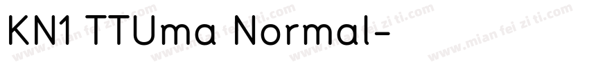 KN1 TTUma Normal字体转换